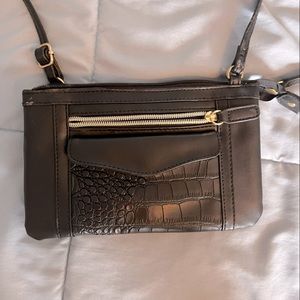 Mini black purse, 8 pockets